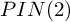 upper P upper I upper N left parenthesis 2 right parenthesis