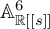 upper A Subscript double struck upper R s right bracket right bracket Superscript 6