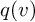 q left parenthesis v right parenthesis