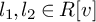 l 1 comma l 2 element of upper R v