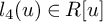 l 4 left parenthesis u right parenthesis element of upper R u