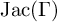 upper J a c left parenthesis upper Gamma right parenthesis