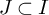upper J subset of upper I