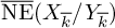 ModifyingAbove upper N upper E With bar left parenthesis upper X Subscript k overbar Baseline divided by upper Y Subscript k overbar Baseline right parenthesis