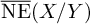 ModifyingAbove upper N upper E With bar left parenthesis upper X divided by upper Y right parenthesis