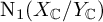 upper N 1 left parenthesis upper X Subscript double struck upper C Baseline divided by upper Y Subscript double struck upper C Baseline right parenthesis