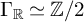 upper Gamma Subscript double struck upper R Baseline asymptotically equals double struck upper Z divided by 2