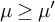 mu greater than or equals mu prime