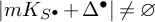 StartAbsoluteValue m upper K Subscript upper S Sub Superscript bullet Subscript Baseline plus upper Delta Superscript bullet Baseline EndAbsoluteValue not equals empty set