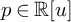 p element of double struck upper R u
