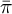 pi overbar
