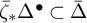 ModifyingAbove bar With bar zeta asterisk upper Delta Superscript bullet Baseline subset of upper Delta overbar