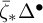 ModifyingAbove bar With bar zeta asterisk upper Delta Superscript bullet