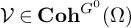 script upper V element of upper C o h Superscript upper G Super Superscript 0 Baseline left parenthesis upper Omega right parenthesis