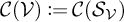 C of V is defined as C of S sub V.