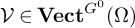 script upper V element of upper V e c t Superscript upper G Super Superscript 0 Baseline left parenthesis upper Omega right parenthesis