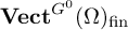 upper V e c t Superscript upper G Super Superscript 0 Baseline left parenthesis upper Omega right parenthesis Subscript backslash operatorname f i n
