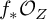 f Subscript asterisk Baseline upper O Subscript upper Z