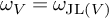 omega Subscript upper V Baseline equals omega Subscript backslash operatorname upper J upper L left parenthesis upper V right parenthesis