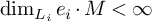 backslash dimension Subscript upper L Sub Subscript i Baseline e Subscript i Baseline dot upper M less than infinity