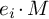 e Subscript i Baseline dot upper M