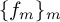 left brace f Subscript m Baseline right brace Subscript m