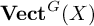 upper V e c t Superscript upper G Baseline left parenthesis upper X right parenthesis