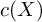 c left parenthesis upper X right parenthesis