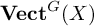 upper V e c t Superscript upper G Baseline left parenthesis upper X right parenthesis