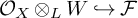 upper O Subscript upper X Baseline circled times Subscript upper L Baseline upper W right arrow with hook script upper F