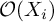 script upper O left parenthesis upper X Subscript i Baseline right parenthesis