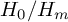 upper H 0 divided by upper H Subscript m