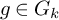 g element of upper G Subscript k