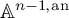 double struck upper A Superscript n minus 1 comma an