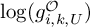 log left parenthesis g Subscript i comma k comma upper U Superscript script upper O Baseline right parenthesis