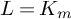 upper L equals upper K Subscript m