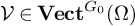 script upper V element of upper V e c t Superscript upper G 0 Baseline left parenthesis upper Omega right parenthesis