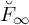 ̆ upper F Subscript infinity