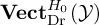 upper V e c t Subscript backslash operatorname upper D r Superscript upper H 0 Baseline left parenthesis script upper Y right parenthesis