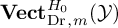 upper V e c t Subscript backslash operatorname upper D r comma m Superscript upper H 0 Baseline left parenthesis script upper Y right parenthesis