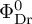upper Phi Subscript backslash operatorname upper D r Superscript 0