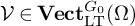 script upper V element of upper V e c t Subscript backslash operatorname upper L upper T Superscript upper G 0 Baseline left parenthesis upper Omega right parenthesis