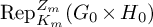 backslash operatorname upper R e p Subscript upper K Sub Subscript m Superscript upper Z Super Subscript m Baseline left parenthesis upper G 0 times upper H 0 right parenthesis