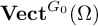 upper V e c t Superscript upper G 0 Baseline left parenthesis upper Omega right parenthesis