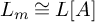upper L Subscript m Baseline approximately equals upper L upper A