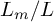 upper L Subscript m Baseline divided by upper L