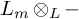 upper L Subscript m circled times Subscript upper L Baseline minus