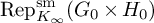 backslash operatorname upper R e p Subscript upper K Sub Subscript infinity Superscript backslash operatorname s m Baseline left parenthesis upper G 0 times upper H 0 right parenthesis