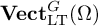 upper V e c t Subscript backslash operatorname upper L upper T Superscript upper G Baseline left parenthesis upper Omega right parenthesis