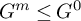 upper G Superscript m Baseline less than or equals upper G Superscript 0